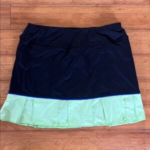 Jofit Black and Lime Green Mini Skirt/active skort